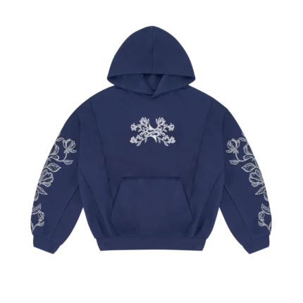 Neptunz Bloom Line Hoodie blue