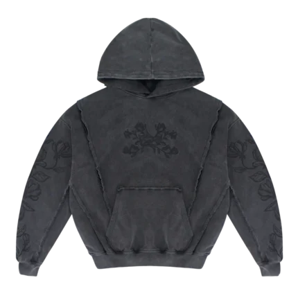 Neptunz Bloom Line Hoodie Black
